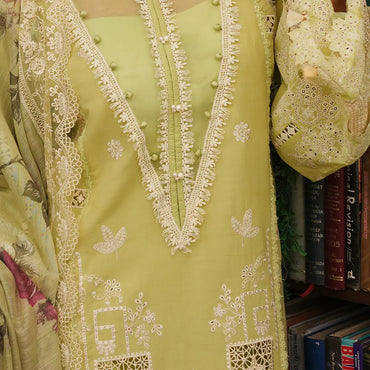 Kahf Luxury Lawn'24 KLE-05A Ambrosia - Mohsin Saeed Fabrics