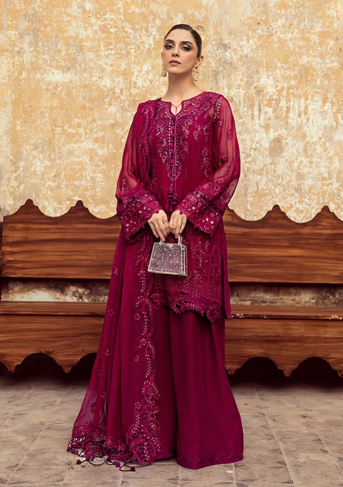 Qalamkar Emb Chiffons'25 WC-02 SIOFE