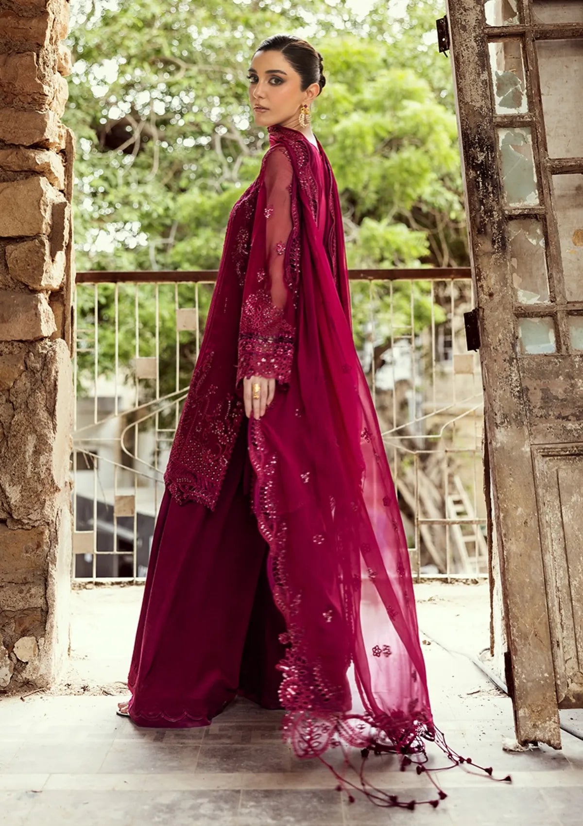 Qalamkar Emb Chiffons'25 WC-02 SIOFE