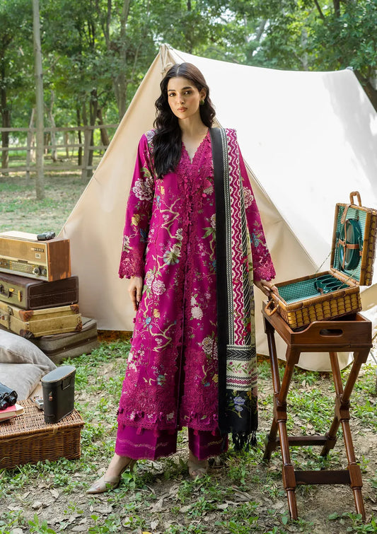 Elaf Wilderness Pashmina Shawl Edit'26 EWR-7B MULBERRY