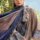 3 Piece Unstitched Embroidered Twill Linen Suit 6A