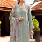 3 Piece Unstitched Embroidered Twill Linen Suit 2A