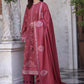 Noor By Saadia Asad Pashmina Shawl'25 D-08 Sienna
