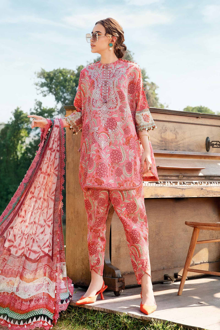 3 Piece Unstitched Printed Lawn Suit | MPT-2503-A