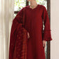 Noor By Saadia Asad Pashmina Shawl'25 D-05 Ember