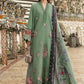 3 Piece Unstitched Embroidered Twill Linen Suit 8A