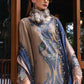 3 Piece Unstitched Embroidered Twill Linen Suit 6A