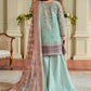 EMBROIDERED NET CH13-08 UNSTITCHED