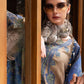 3 Piece Unstitched Embroidered Twill Linen Suit 6A