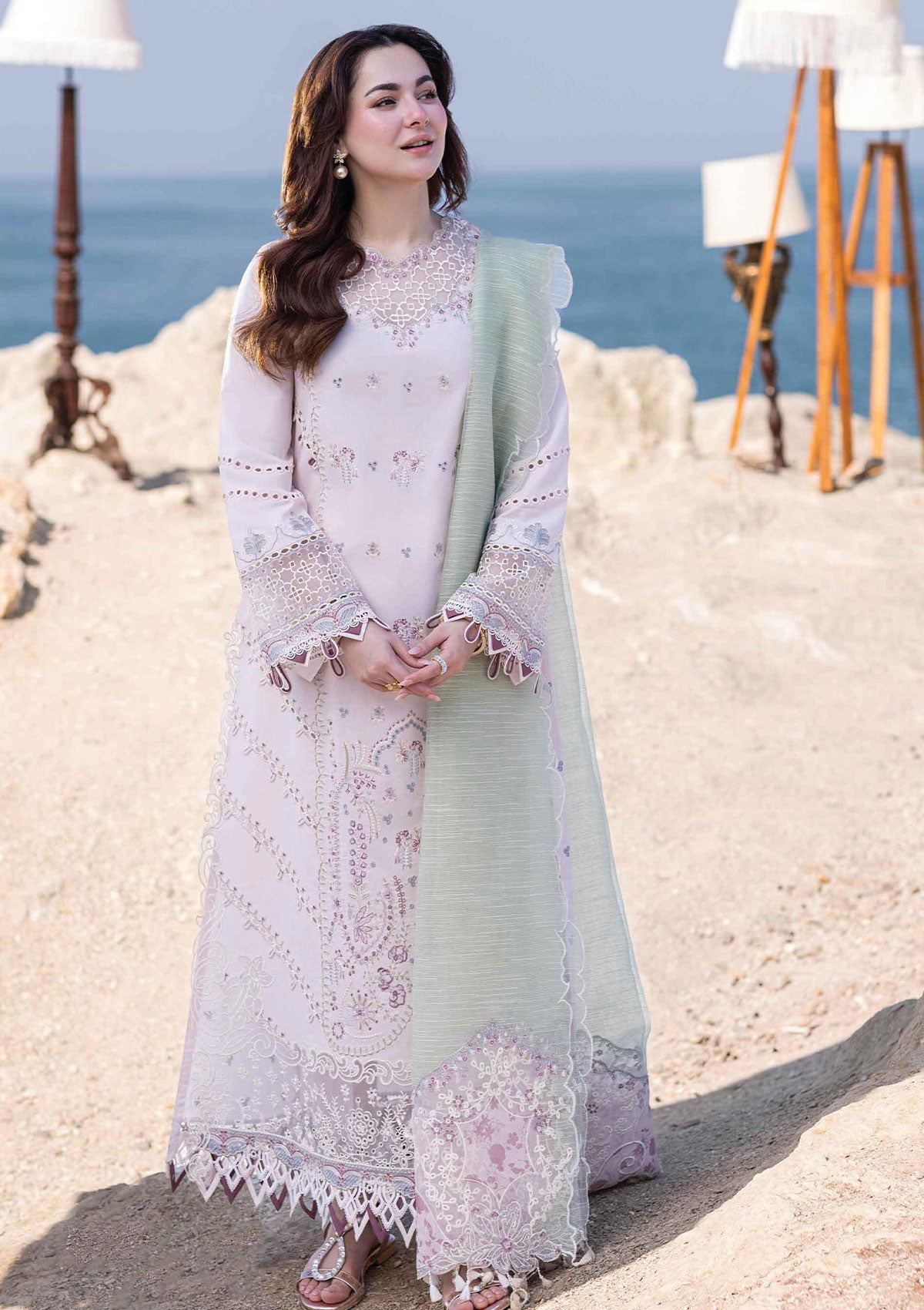 Lawn Collection - Qalamkar - Sahil Kinare - FP#08 - Nia