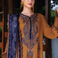 3 Piece Unstitched Embroidered Twill Linen Suit 3A