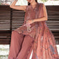 3 Piece Unstitched Embroidered Twill Linen Suit