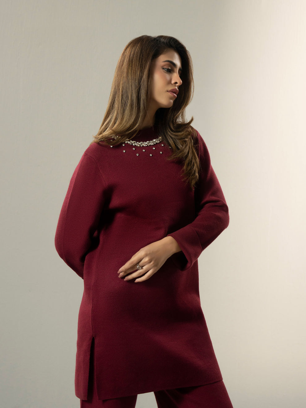 Lime light Knitted Co-ord Set