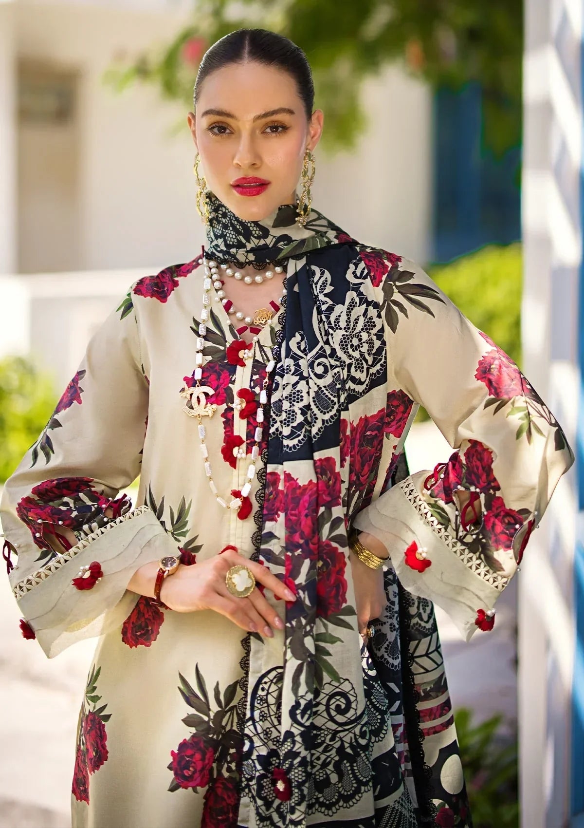 Elaf Prints Lawn'24 EOP-03A SWAN