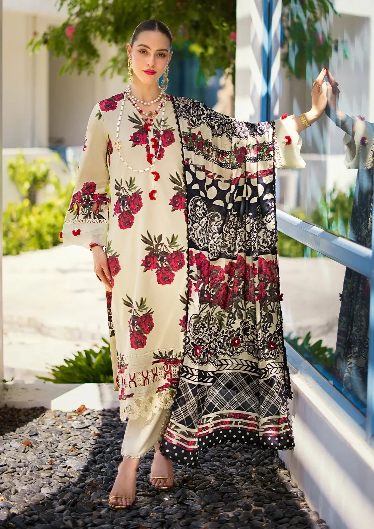 Elaf Prints Lawn'24 EOP-03A SWAN