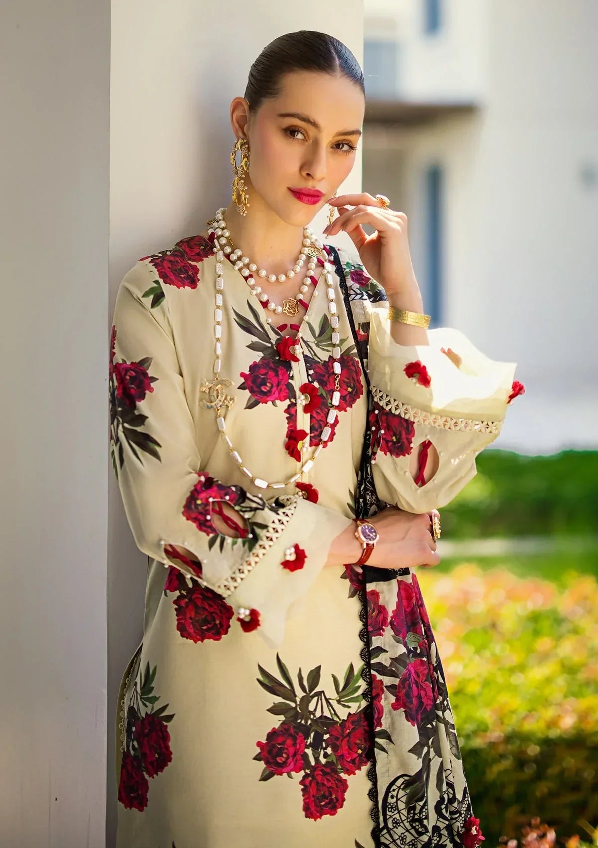 Elaf Prints Lawn'24 EOP-03A SWAN