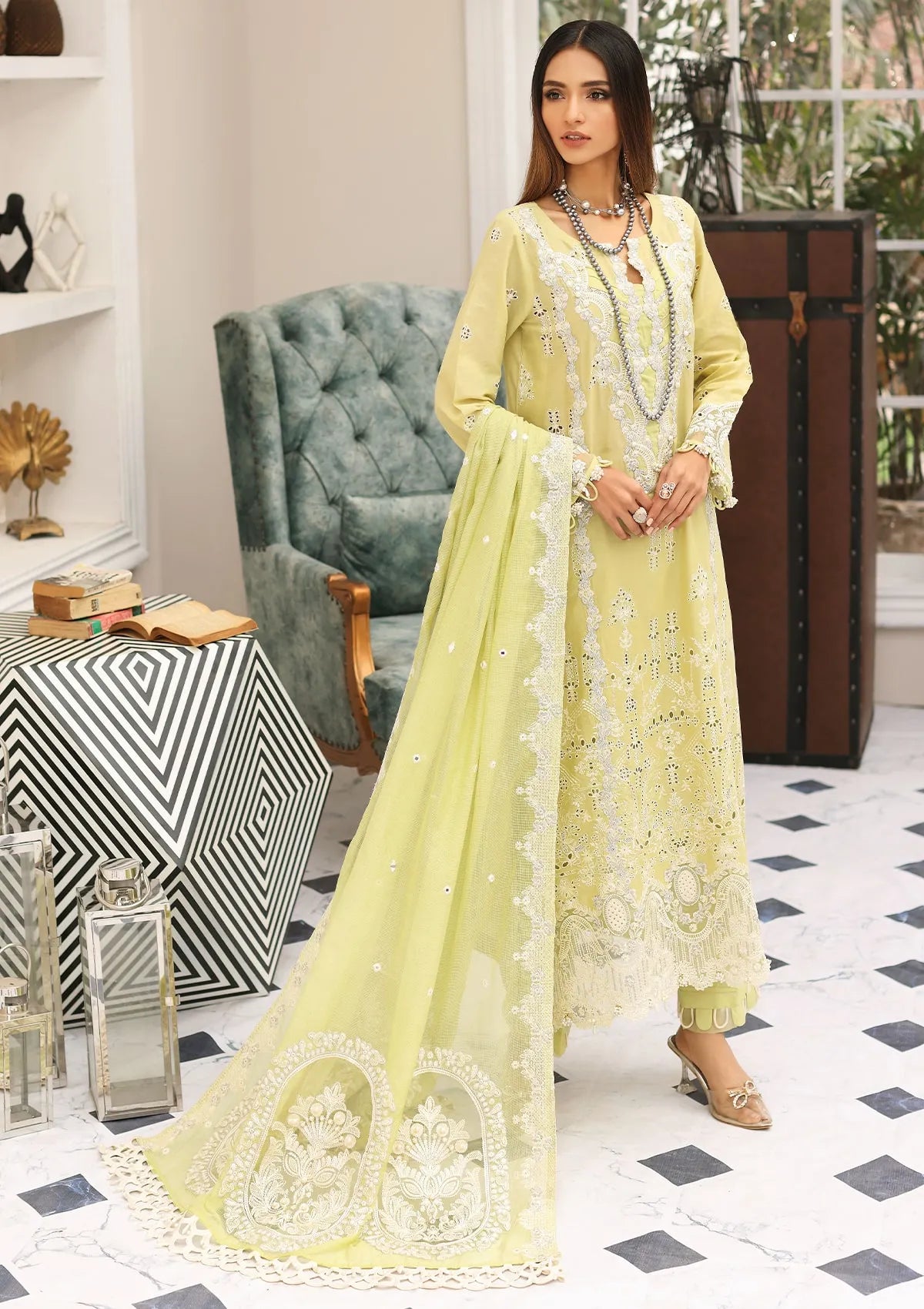 Elaf Festive Luxury Chikankari'23 ELC-13