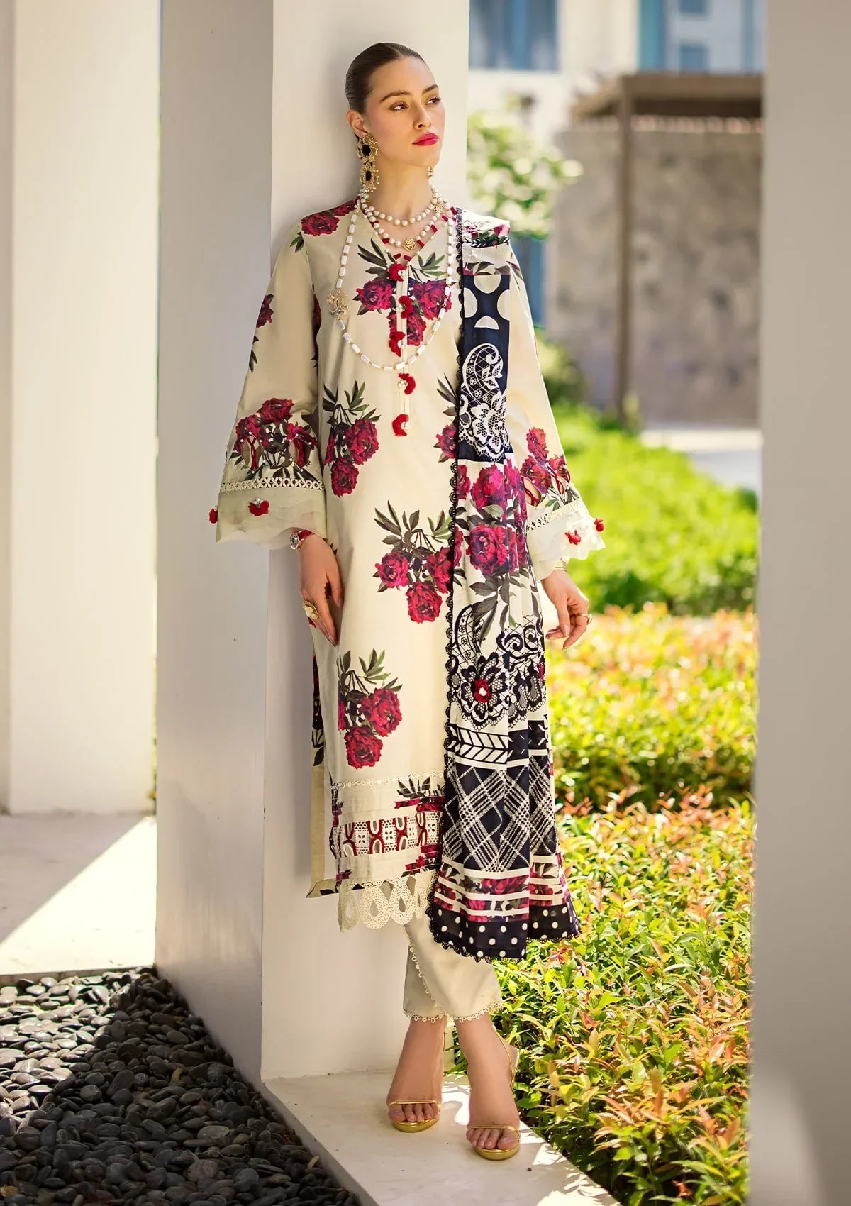 Elaf Prints Lawn'24 EOP-03A SWAN
