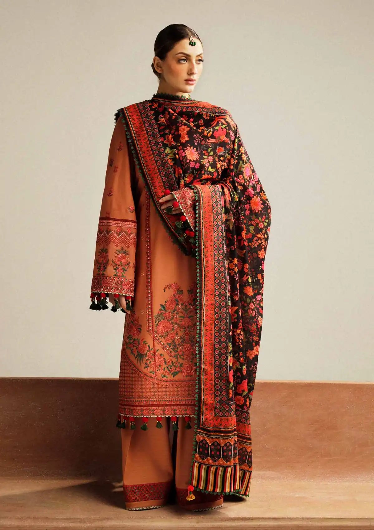 Hussain Rehar Winter Shawl Khaddar'23 Dusky