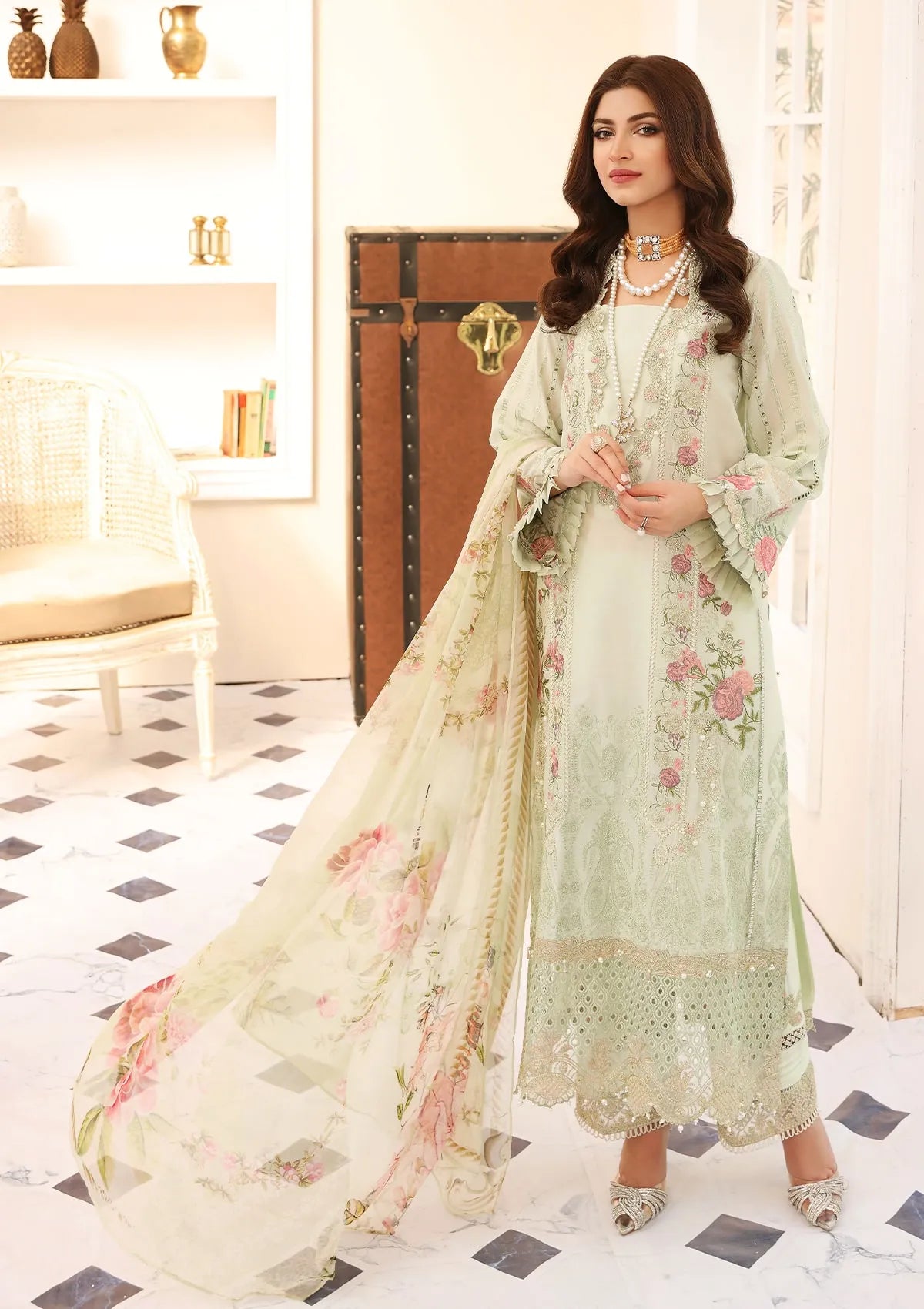 Elaf Festive Luxury Chikankari'23 ELC-09
