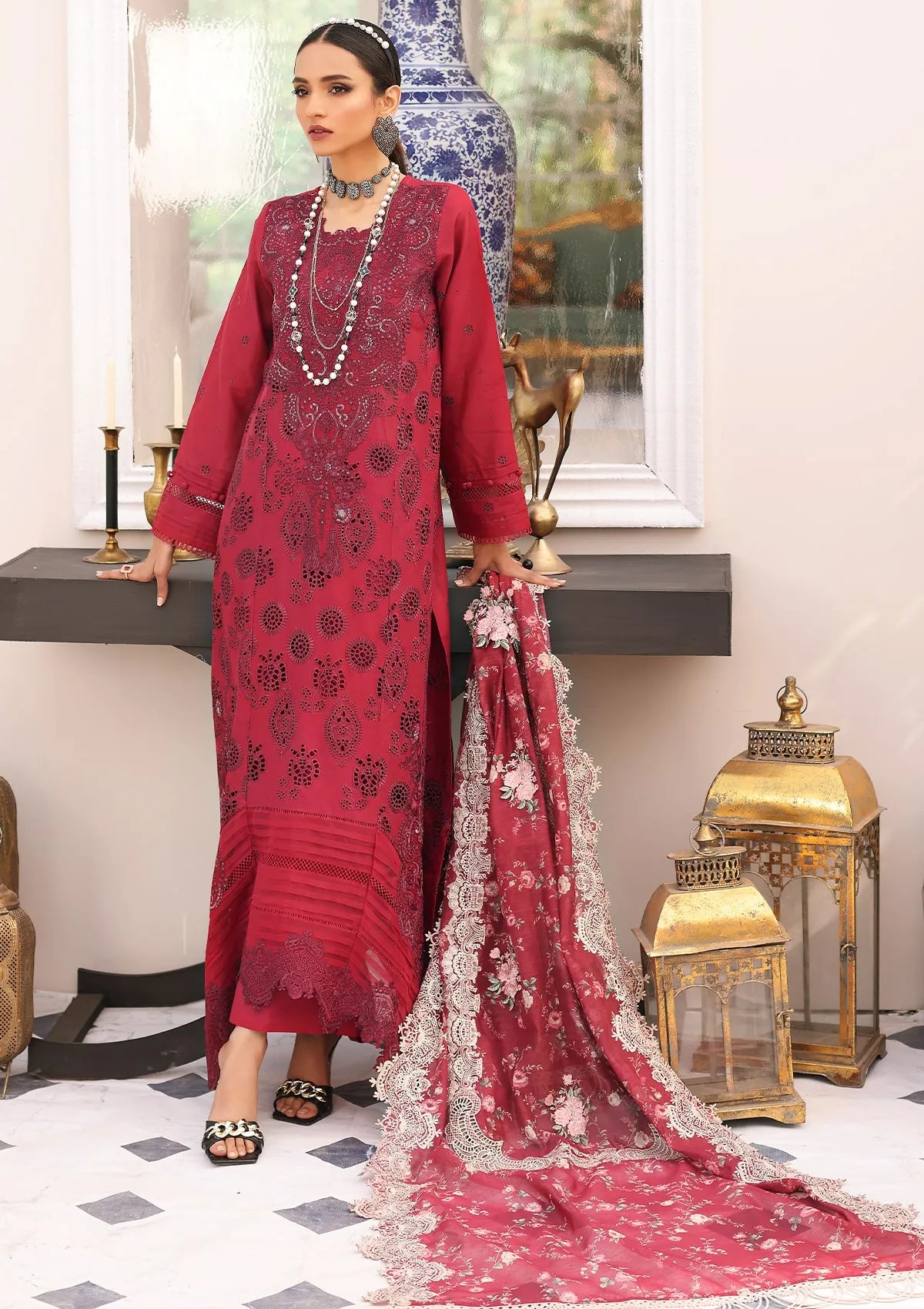 Elaf Festive Luxury Chikankari'23 ELC-02B