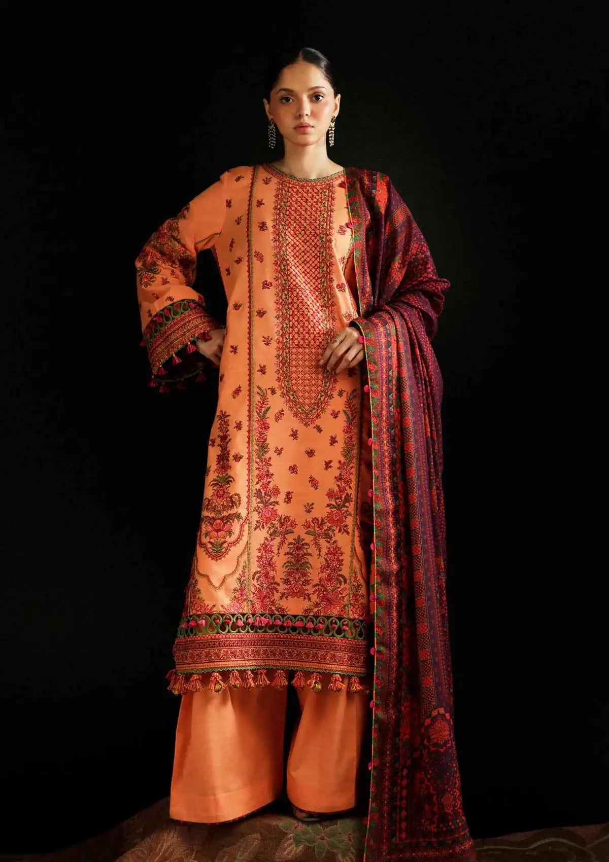 Hussain Rehar Winter Shawl Khaddar'23 Sunrise