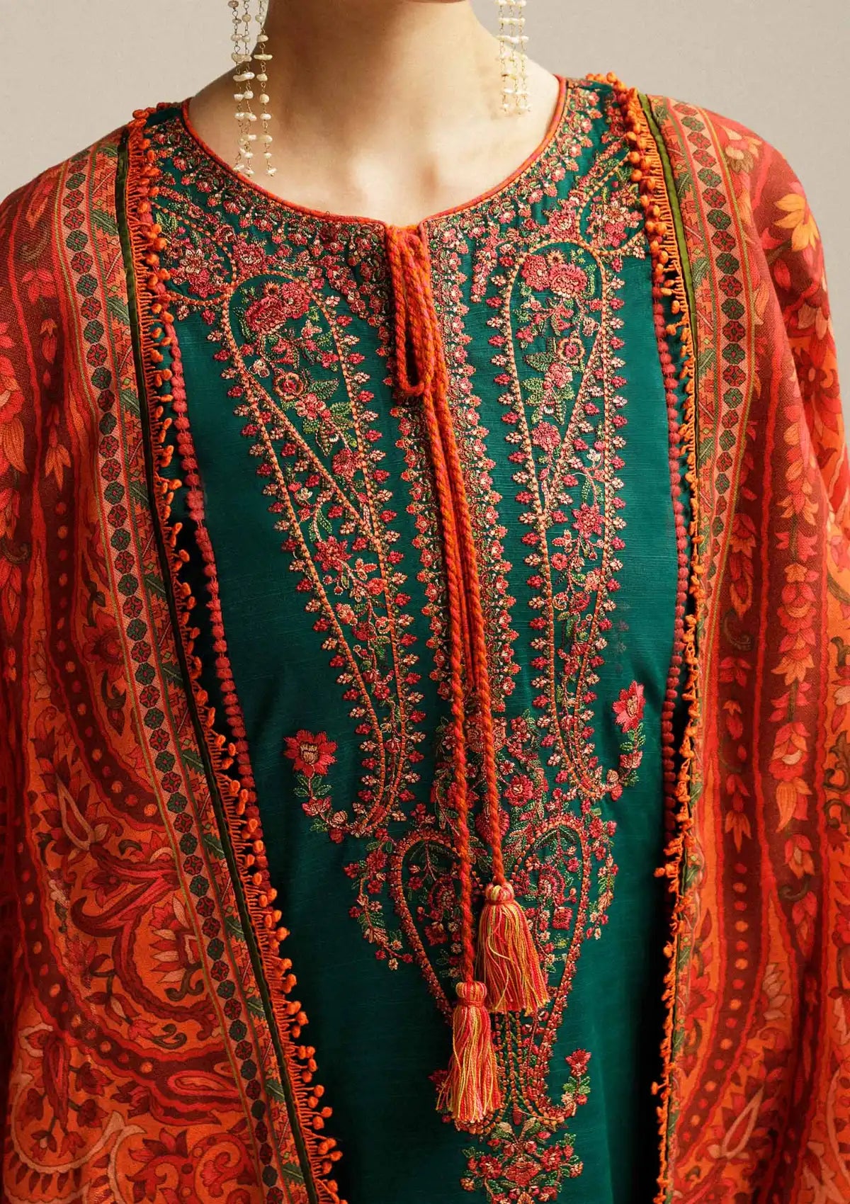 Hussain Rehar Winter Shawl Khaddar'23 Marjaan