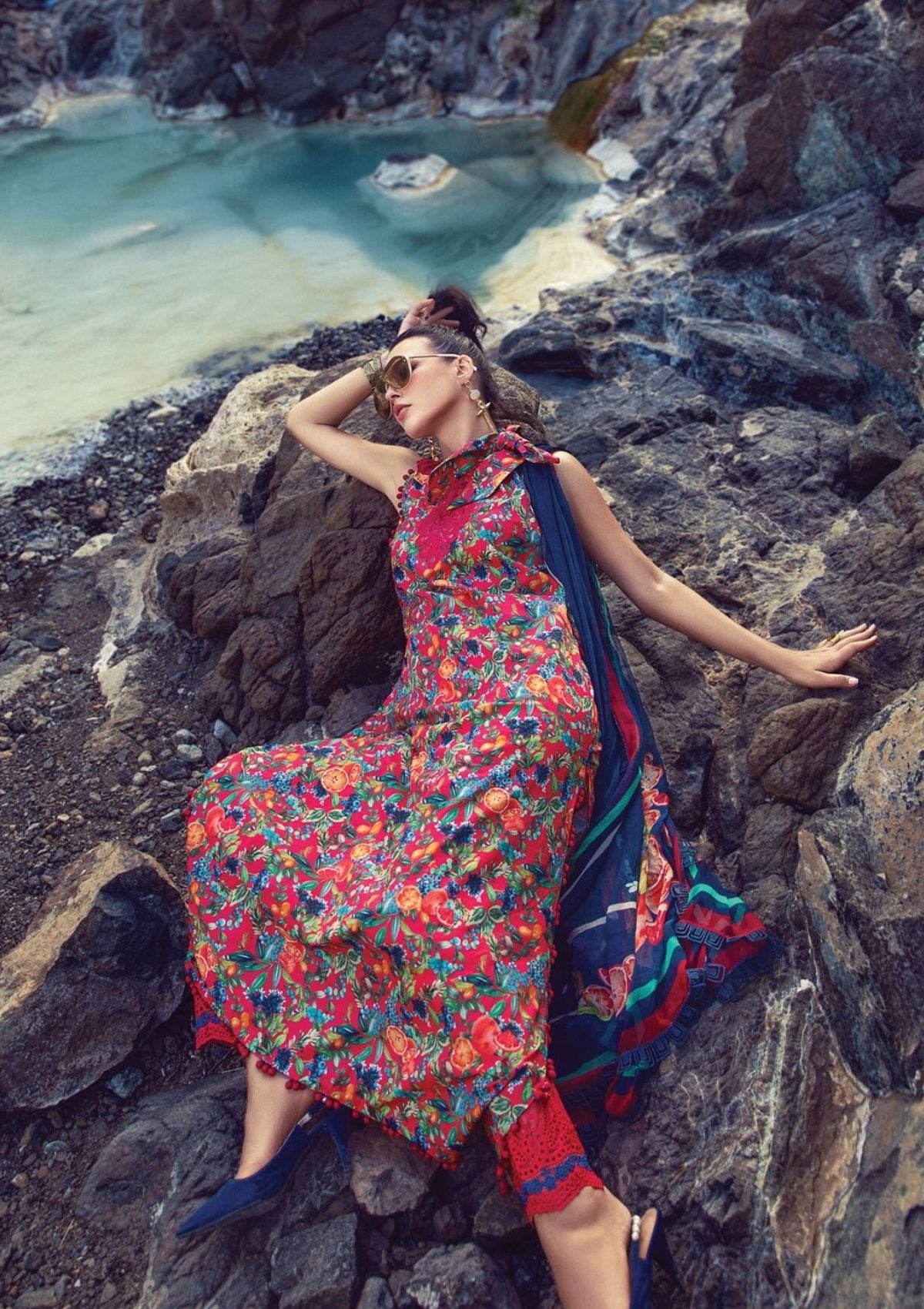 Maria B Desert Rose Mprints Fall'22 MP-03A