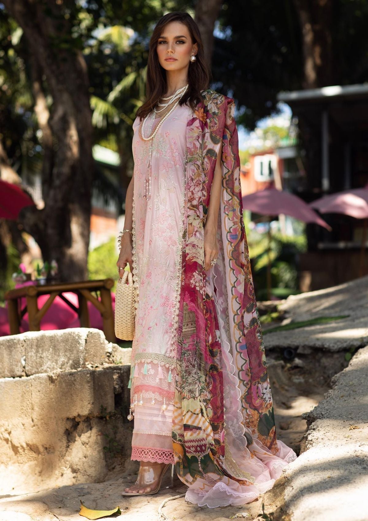 Ansab Jahangir Zoha Luxury Lawn'23 AJLL-11(Bougainvillea)