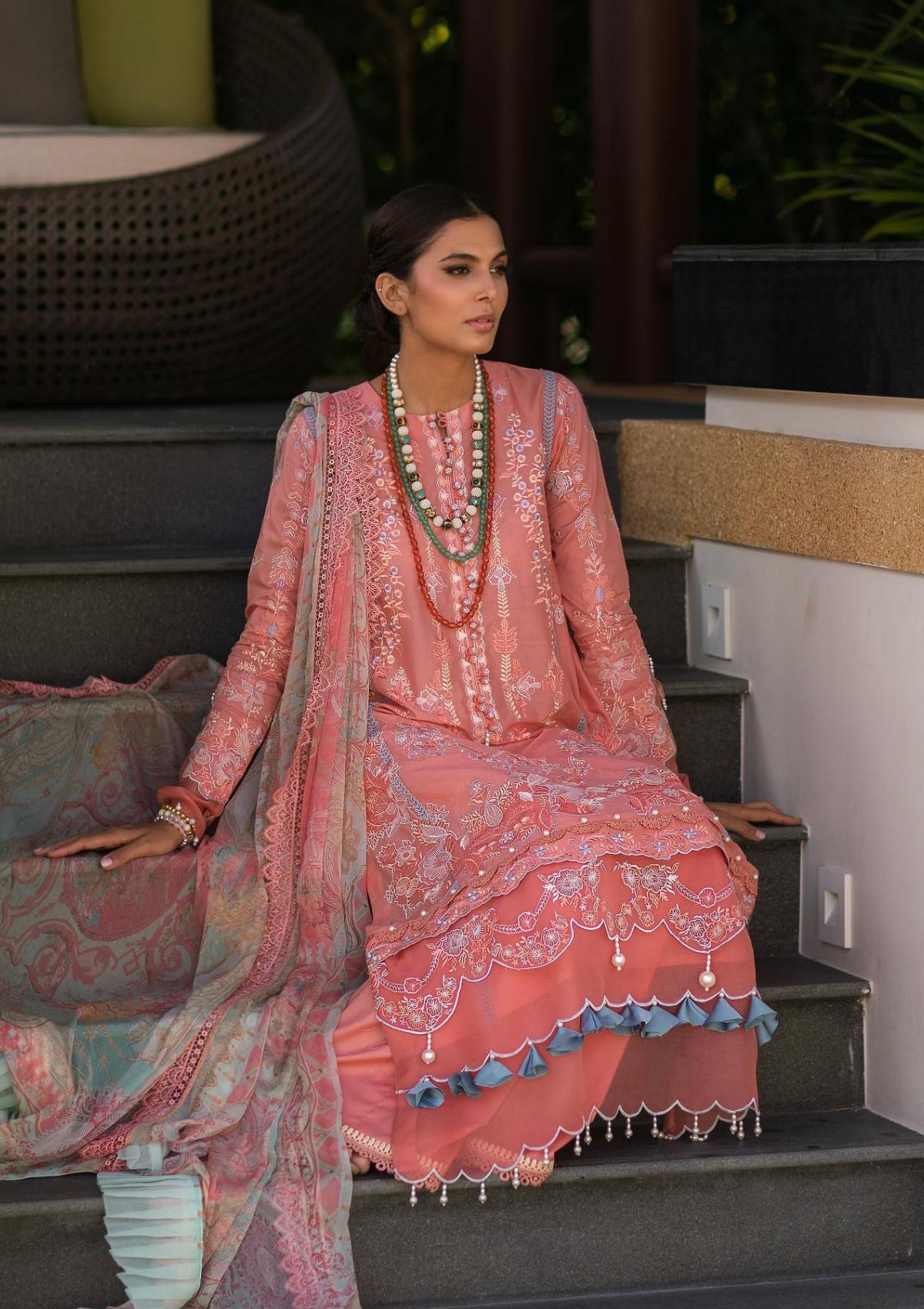 Ansab Jahangir Zoha Luxury Lawn'23 AJLL-07(Gladilous)