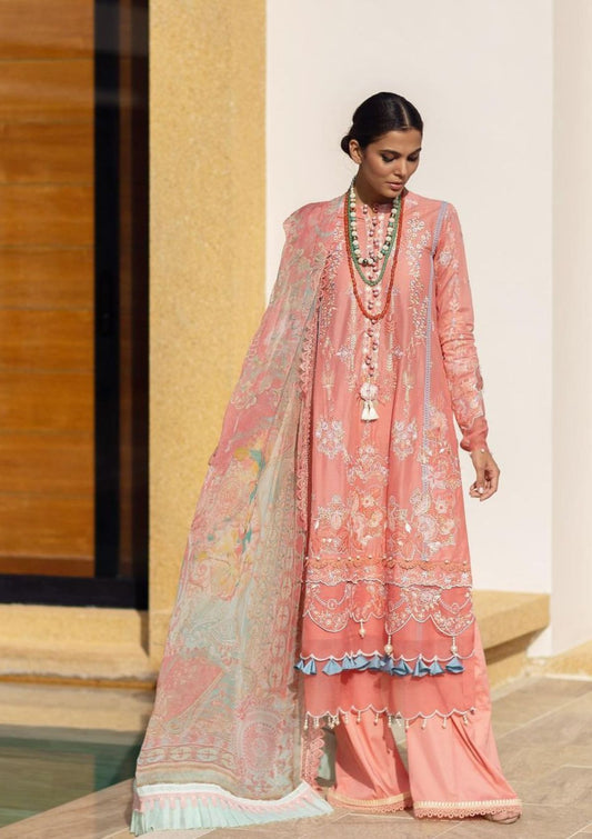 Ansab Jahangir Zoha Luxury Lawn'23 AJLL-07(Gladilous)