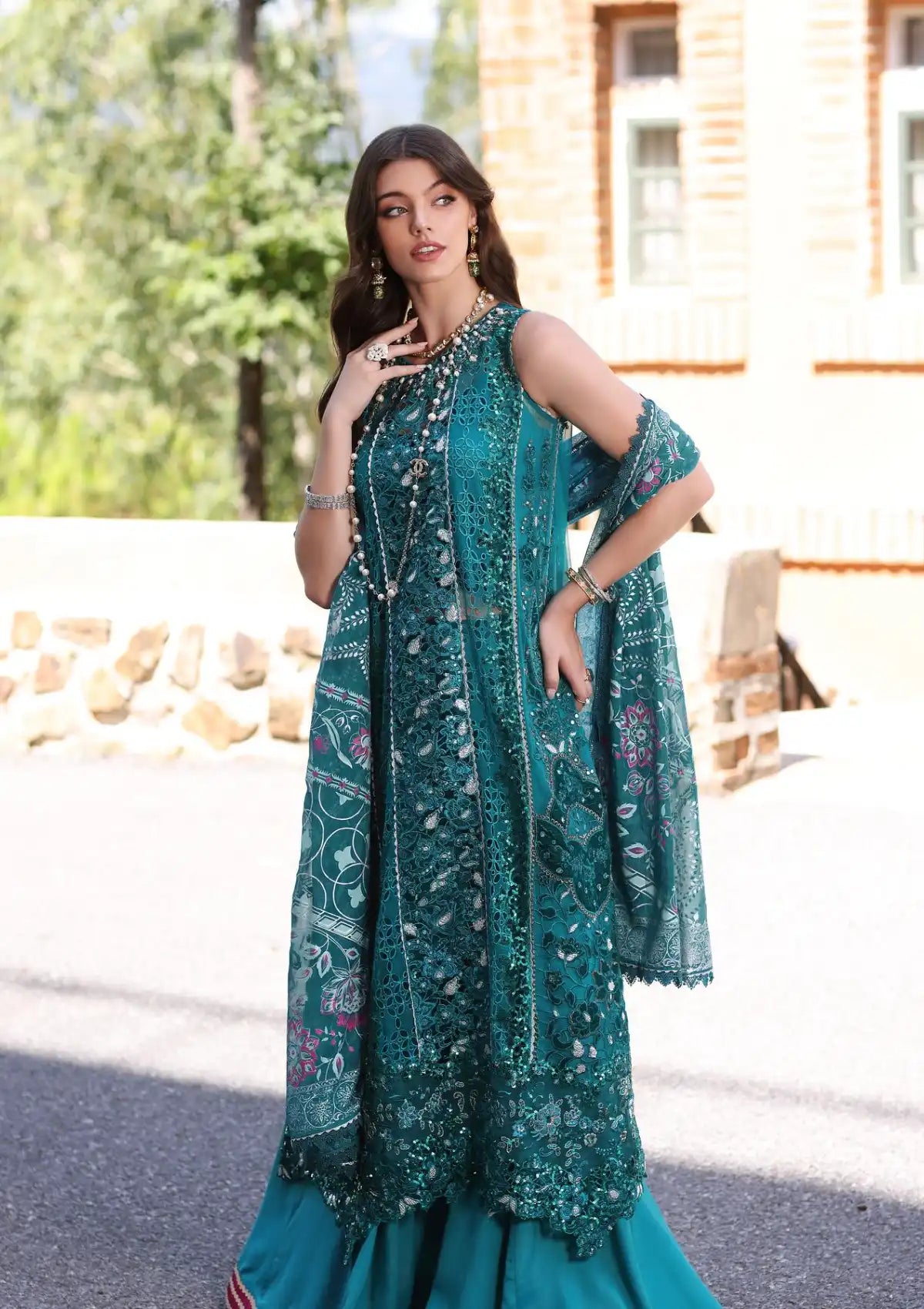 Noor by Saadia Asad Laserkari Chiffon'23 D-08 (ZARISH)