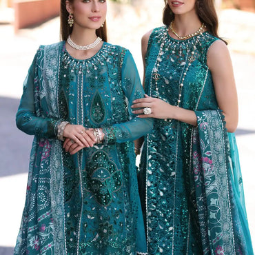 Noor by Saadia Asad Laserkari Chiffon'23 D-08 (ZARISH)