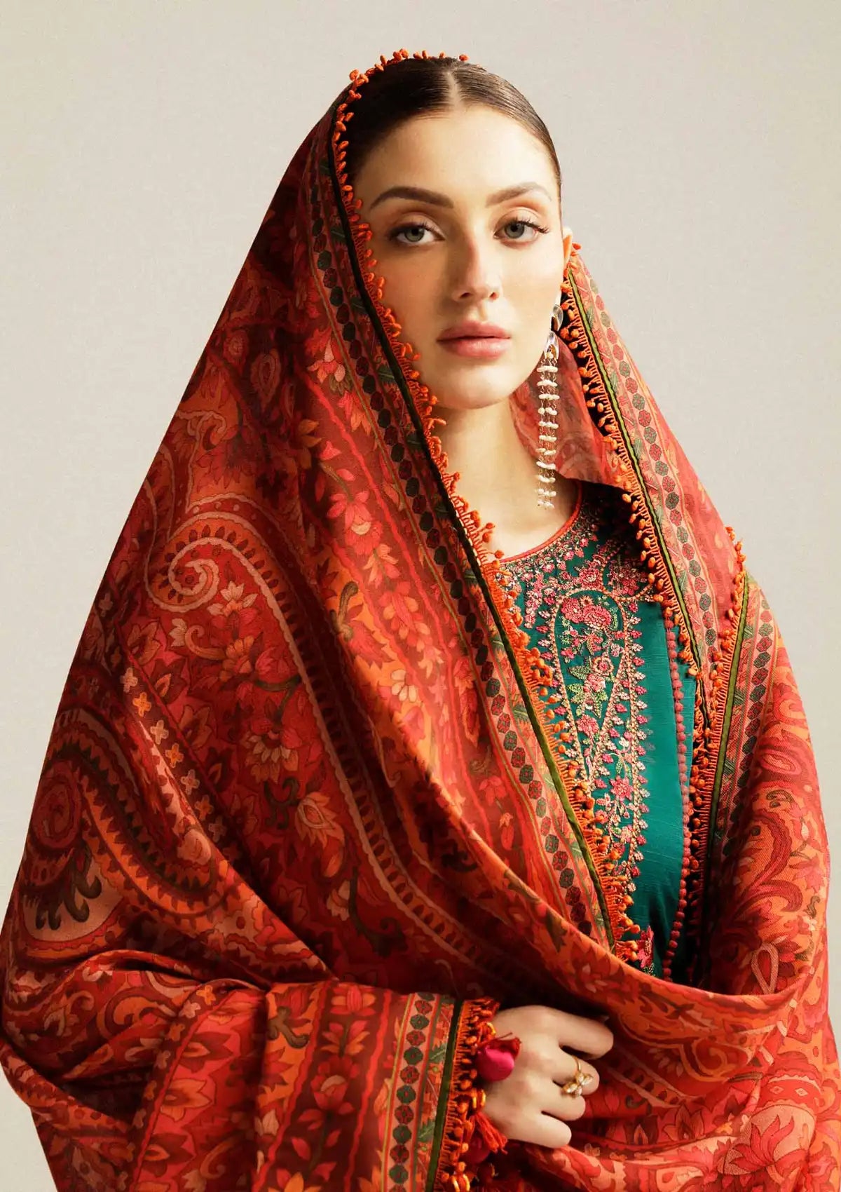 Hussain Rehar Winter Shawl Khaddar'23 Marjaan