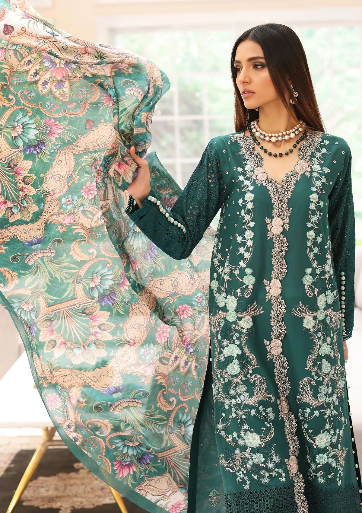 Elaf Festive Luxury Chikankari'23 ELC-10