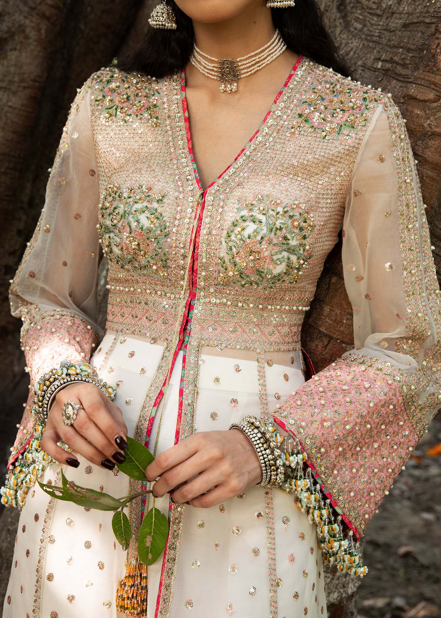 HUSSAIN REHAR-PAAR UNSTITCHED FORMAL'22- DIYA (IVORY)