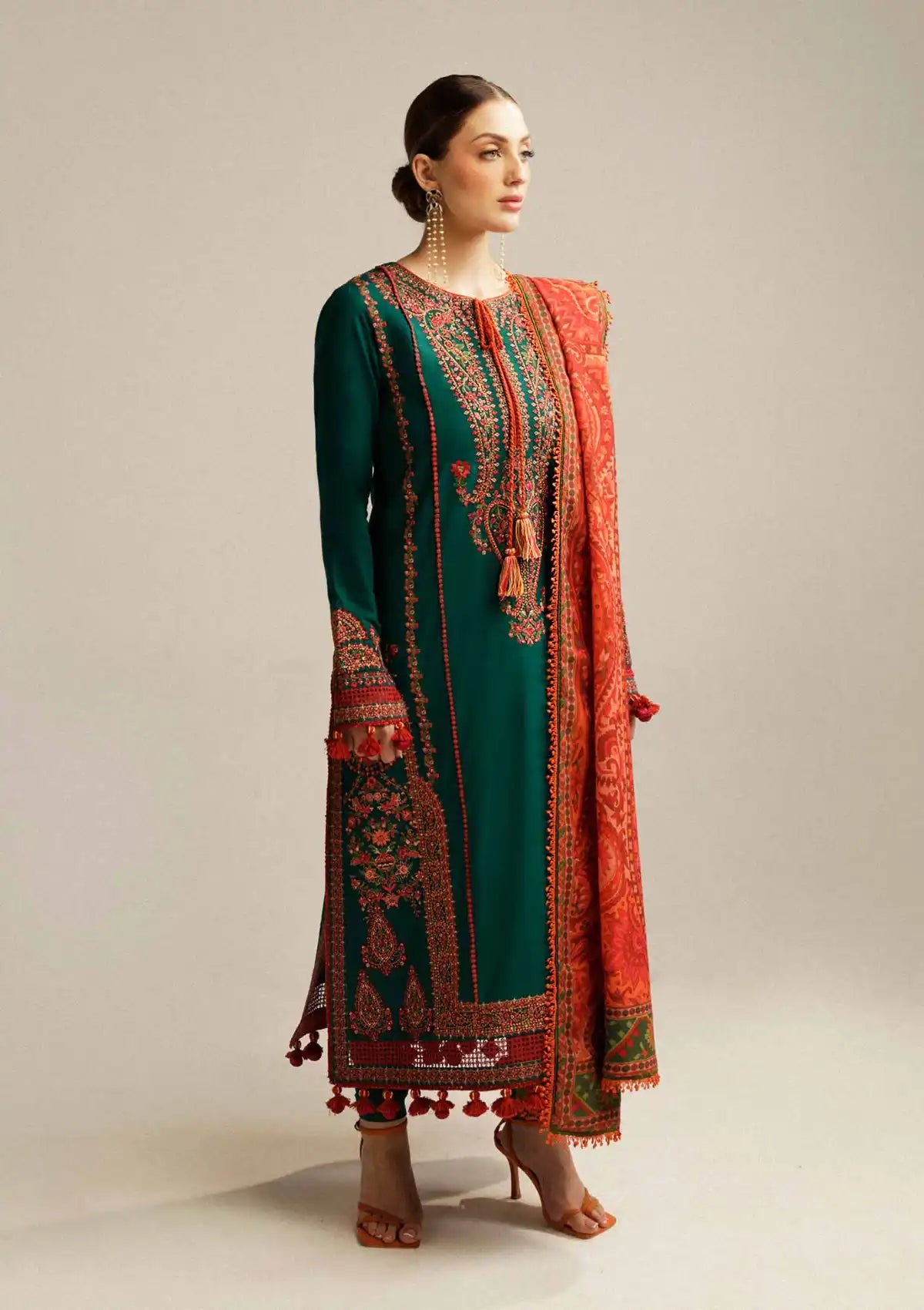 Hussain Rehar Winter Shawl Khaddar'23 Marjaan