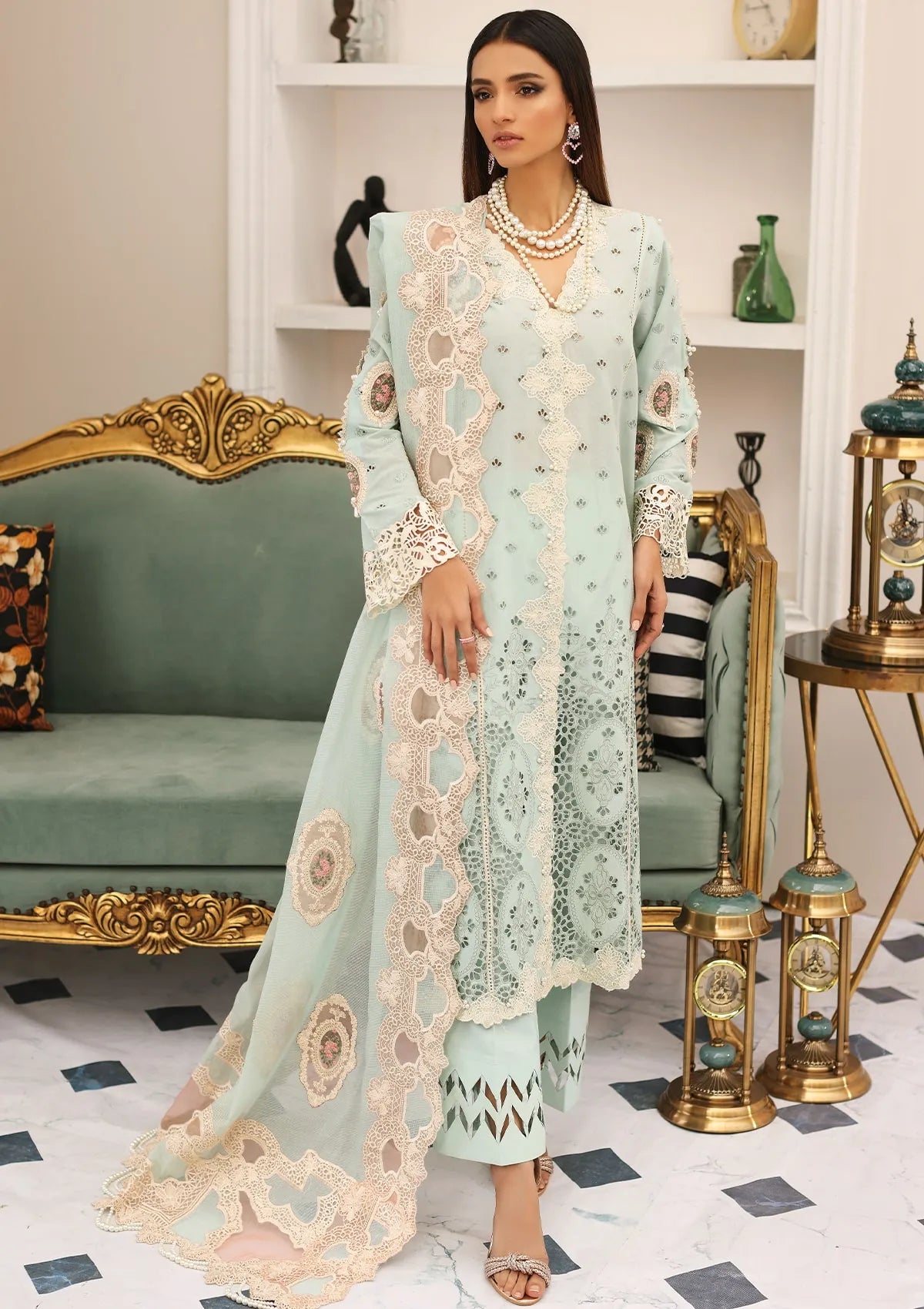 Elaf Festive Luxury Chikankari'23 ELC-03B