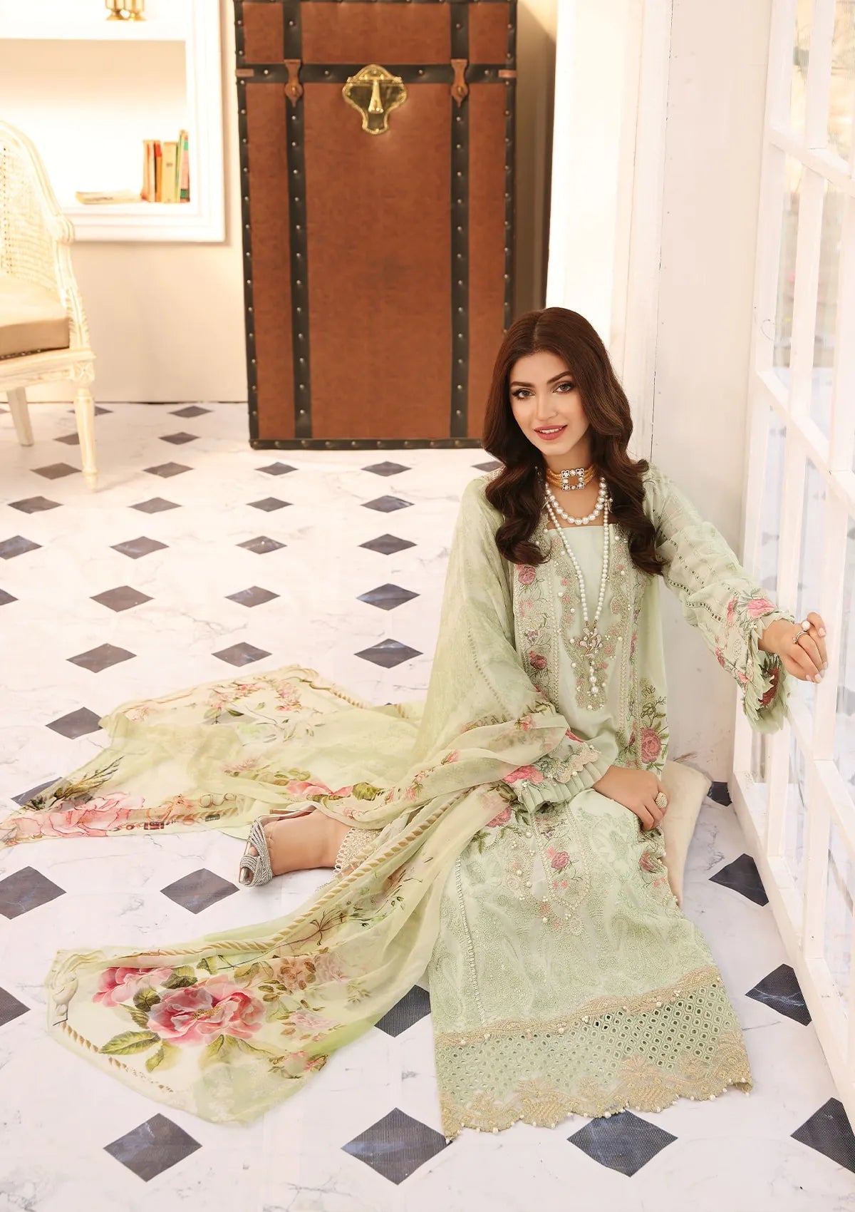 Elaf Festive Luxury Chikankari'23 ELC-09