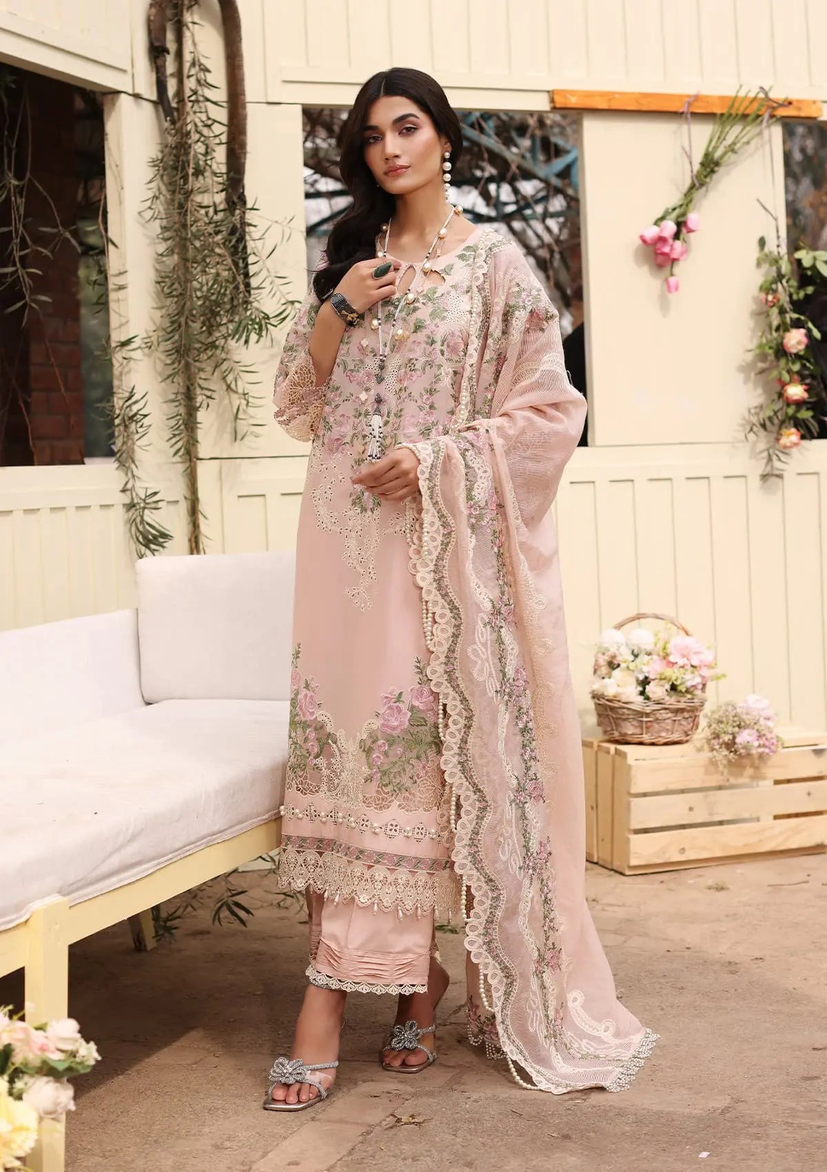 Kahf Festive Lawn'24 KFL-09B NORA