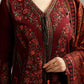 Hussain Rehar Winter Shawl Khaddar'23 Ruby