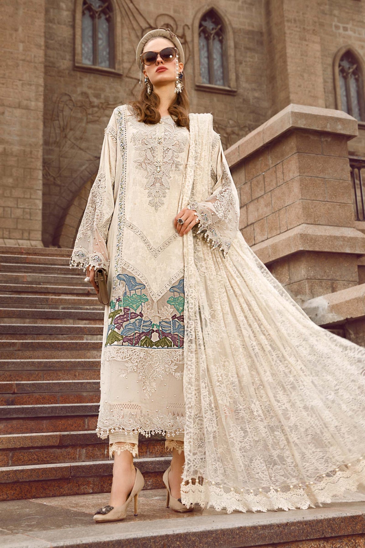 MARIA B LUXURY LAWN'23 D-7B