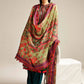 Hussain Rehar Winter Shawl Khaddar'23 Teal