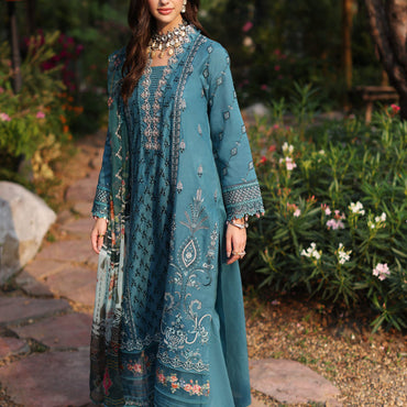 Noor by Saadia Asad Laserkari Lawn'23 D-04