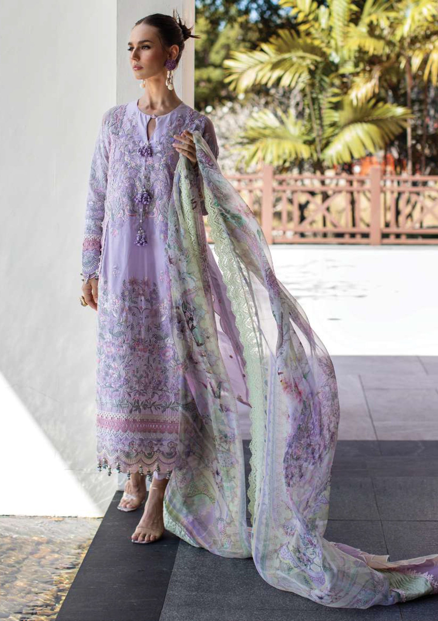 Ansab Jahangir Zoha Luxury Lawn'23 AJLL-04(Orchid)