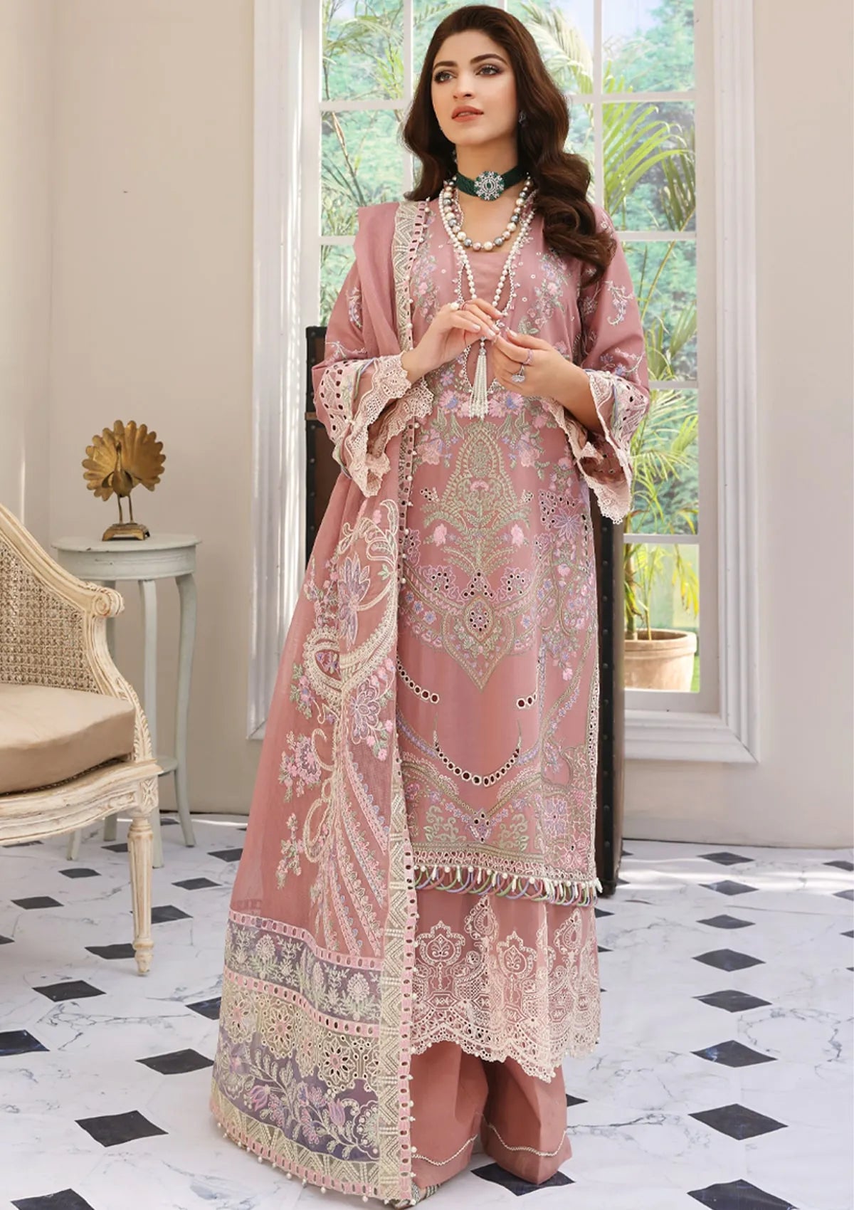 Elaf Festive Luxury Chikankari'23 ELC-01