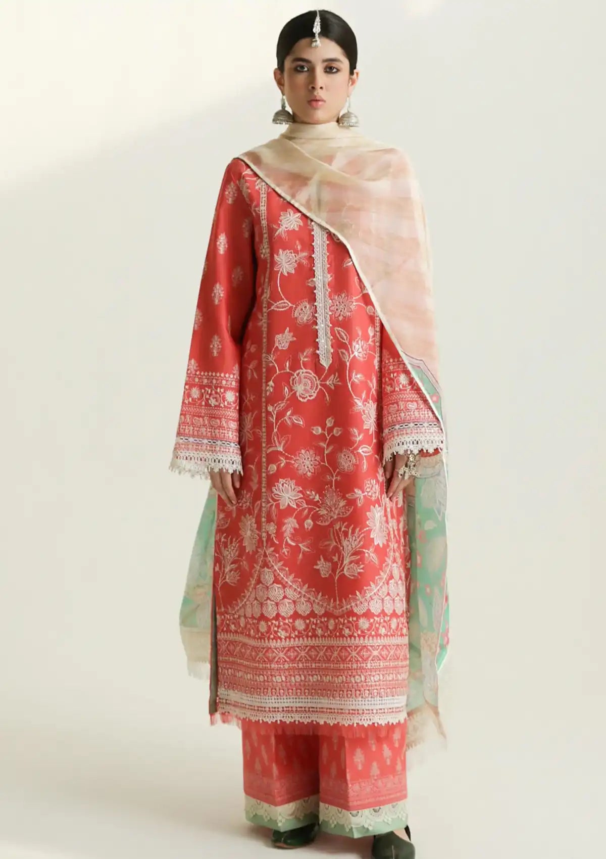 Zara Shahjahan S/S Lawn'24 D-01A-MAHI