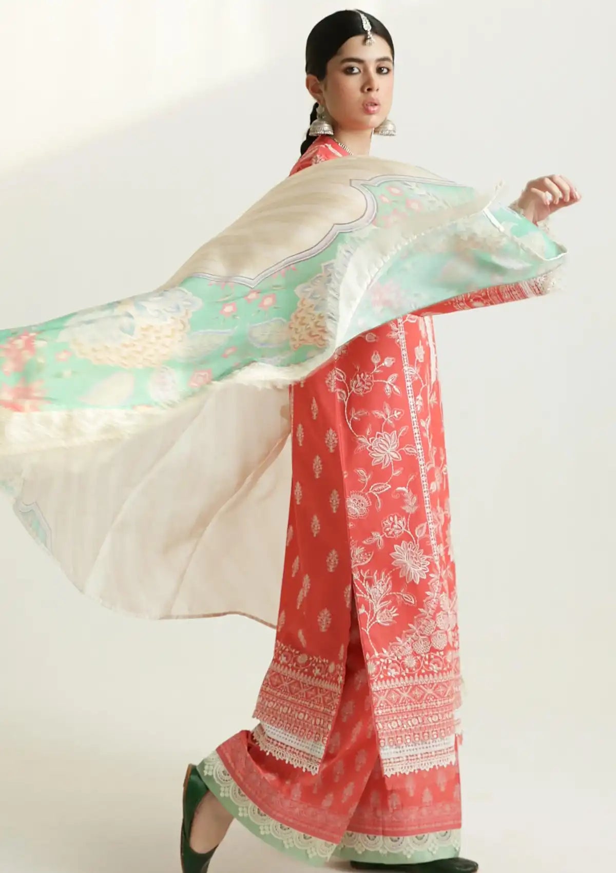 Zara Shahjahan S/S Lawn'24 D-01A-MAHI