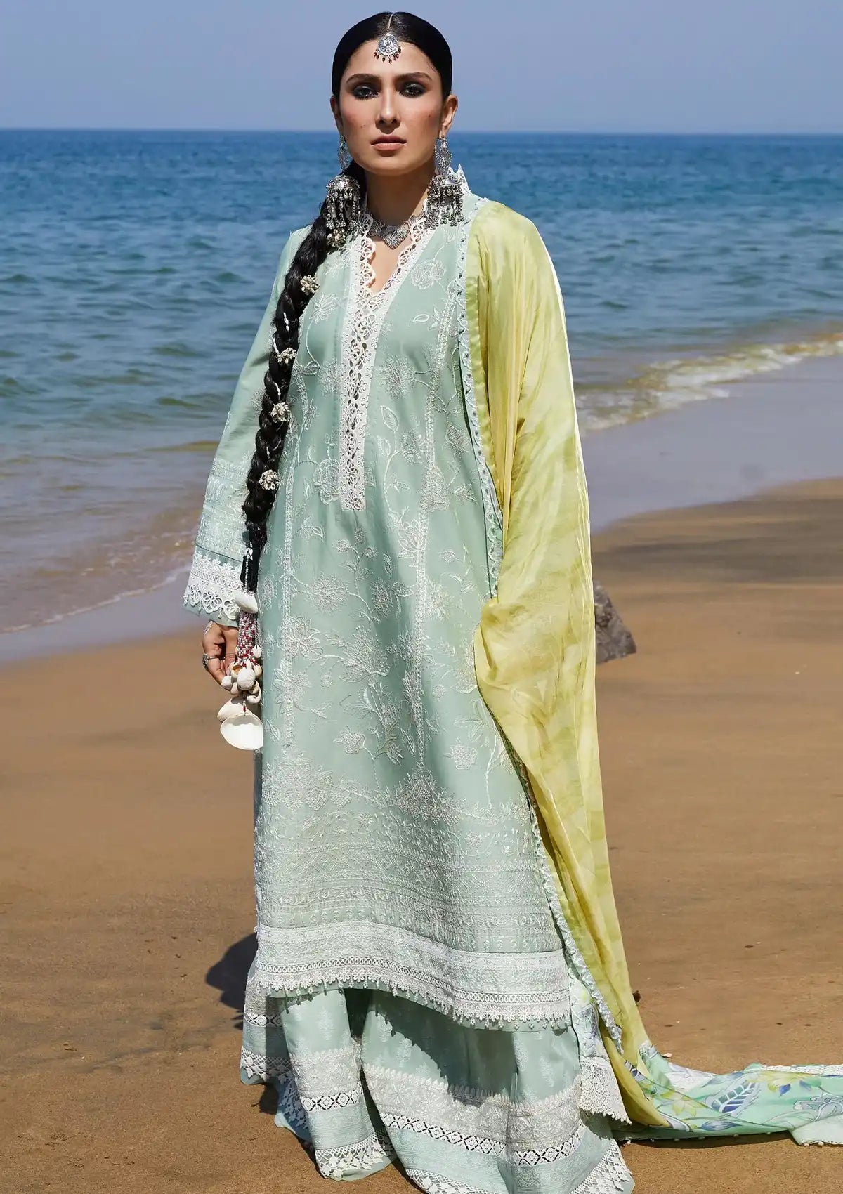 Zara Shahjahan S/S Lawn'24 D-01B-MAHI