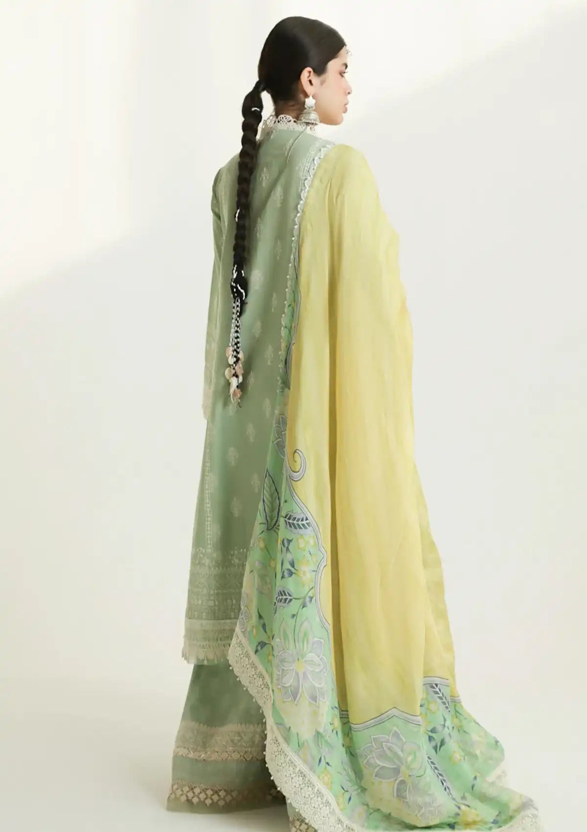 Zara Shahjahan S/S Lawn'24 D-01B-MAHI